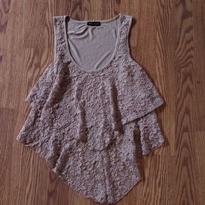 Urban Episode womems lace t shirt beige